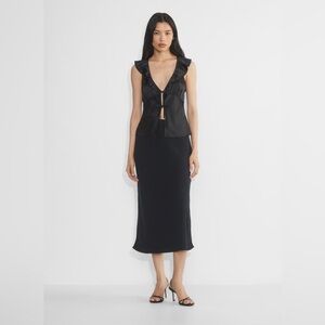 Aritzia Tonka Satin Blouse